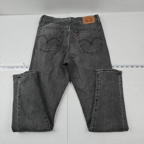 Levi's Wedgie Skinny Jeans Women's‎ 27 Gray High Rise Stretch Denim 4337 - Picture 3 of 14
